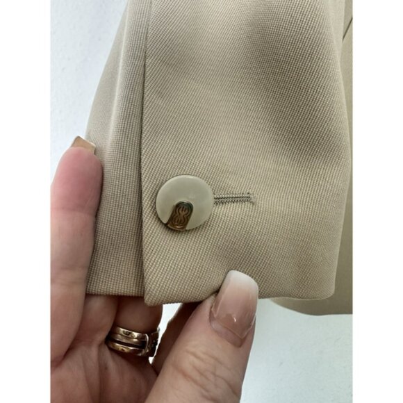 ESCADA Vintage Virgin Wool Single Breasted Blazer EU 36 Small Mother of Pearl - Picture 7 of 11